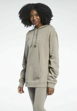Reebok Classic Vendre-Réclame CLASSIC NATURAL DYE LONG FOUNDATION CASUAL HOODIE - Sweat à capuche pulls et gilets femme