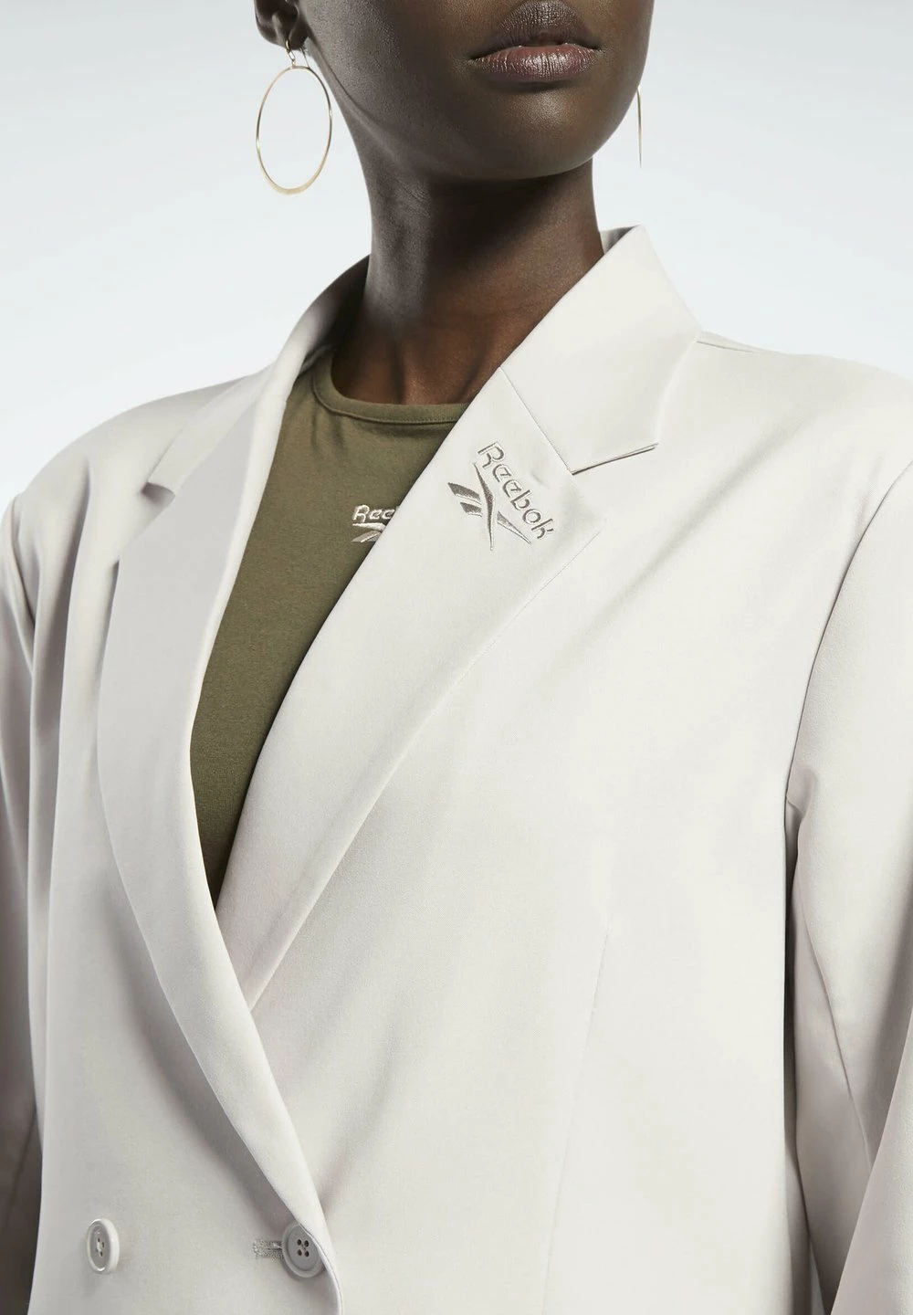 Qualité Excellente Reebok Classic Blazer vestes col revers femme 6 Qualité Excellente Reebok Classic Blazer vestes col revers femme – Image 4