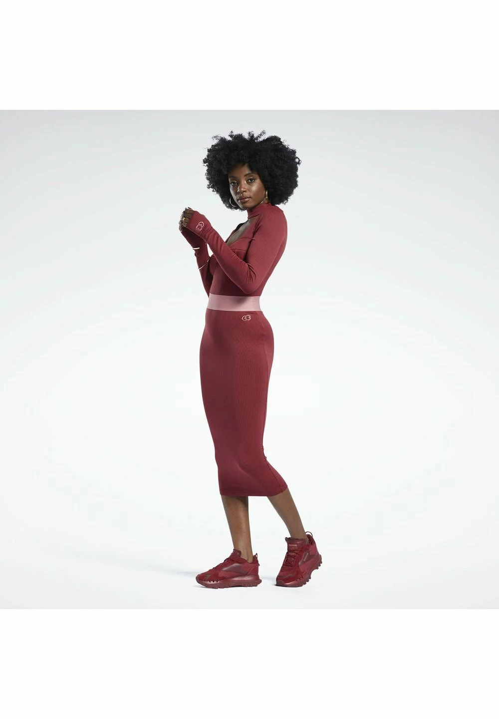 Reebok Classic Prix Accessible CARDI B RIB - Jupe crayon jupes rayures femme 6 Reebok Classic Prix Accessible CARDI B RIB - Jupe crayon jupes rayures femme – Image 4