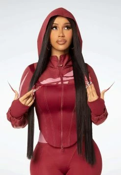 Reebok Classic CARDI B - Sweat à capuche zippé Garantie De Qualité 100% vêtements fitness femme