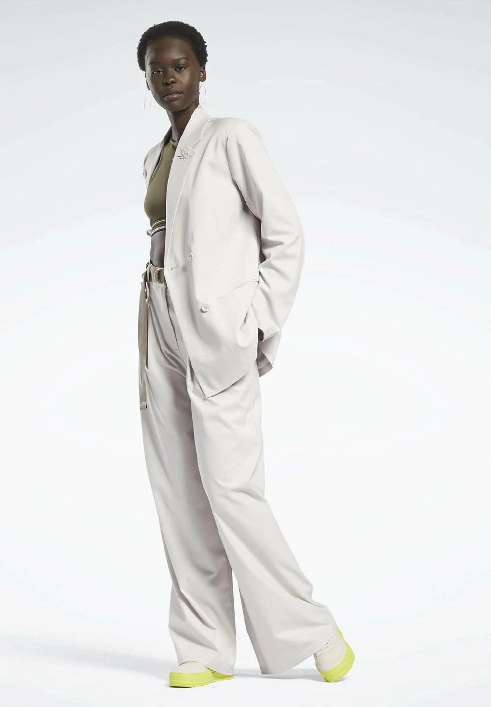 Qualité Excellente Reebok Classic Blazer vestes col revers femme 4 Qualité Excellente Reebok Classic Blazer vestes col revers femme – Image 2