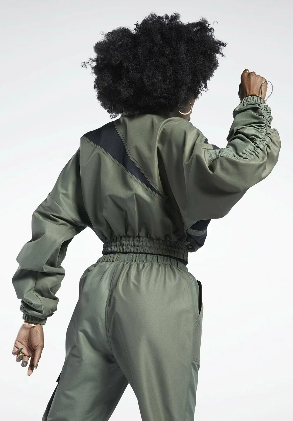 Reebok Classic Pas Cher Veste de survêtement vêtements col officier femme 4 Reebok Classic Pas Cher Veste de survêtement vêtements col officier femme – Image 3